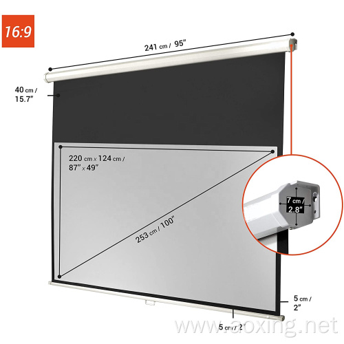 240X135cm large outdoor projection screen